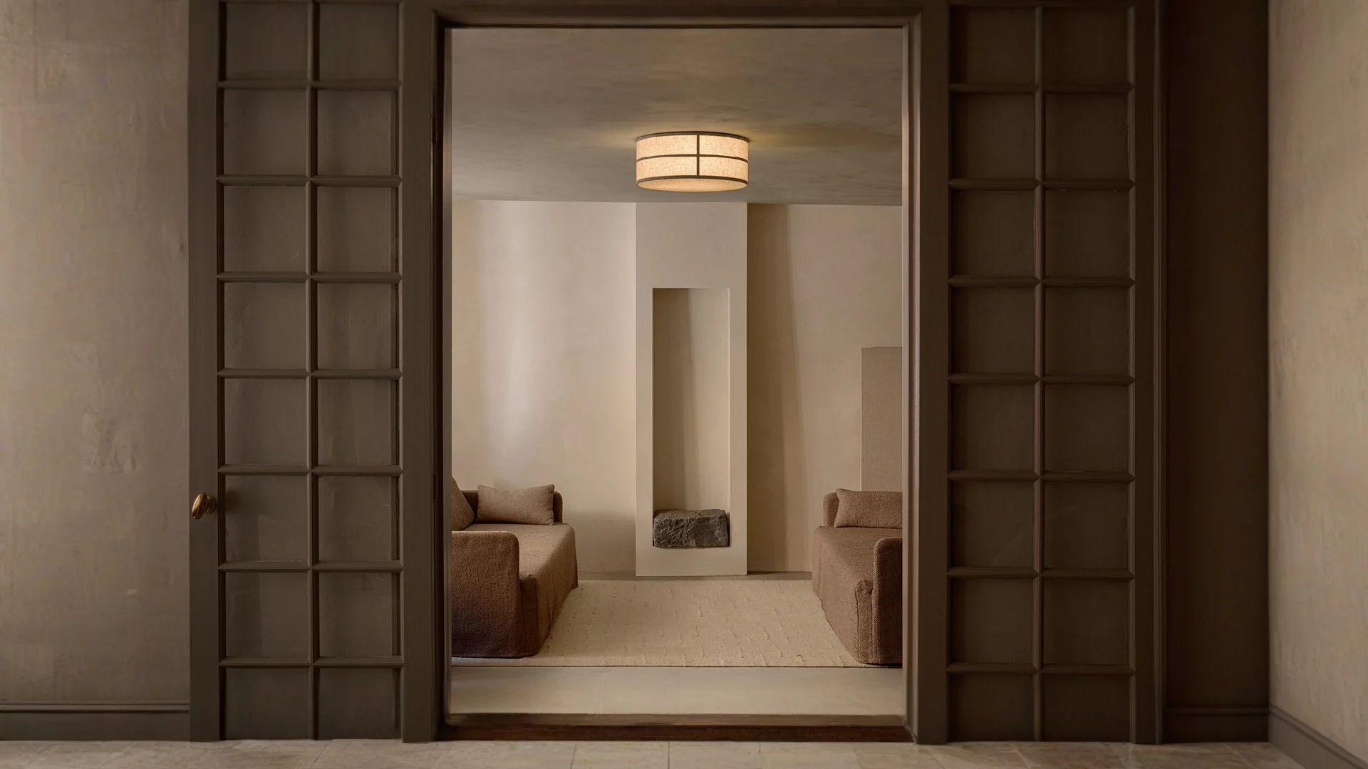 Warm architectural interior by Audo Copenhagen